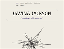 Tablet Screenshot of davinajackson.com